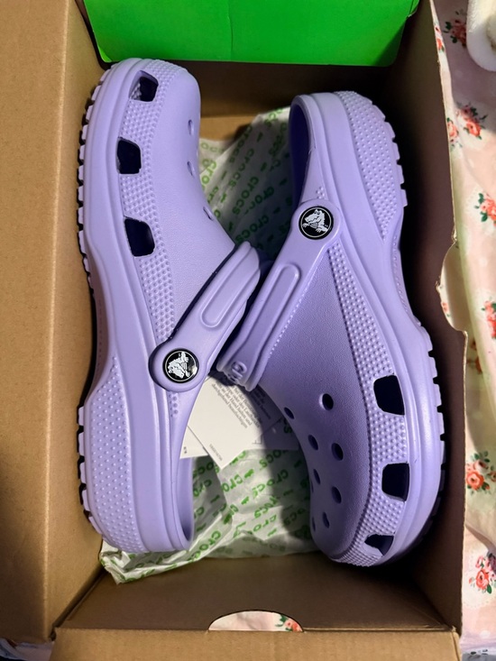 CROCS Shoes - Adult Unisex Classic Comfort Clogs - Lavender